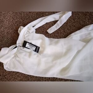 Boohoo wrap sarong off white